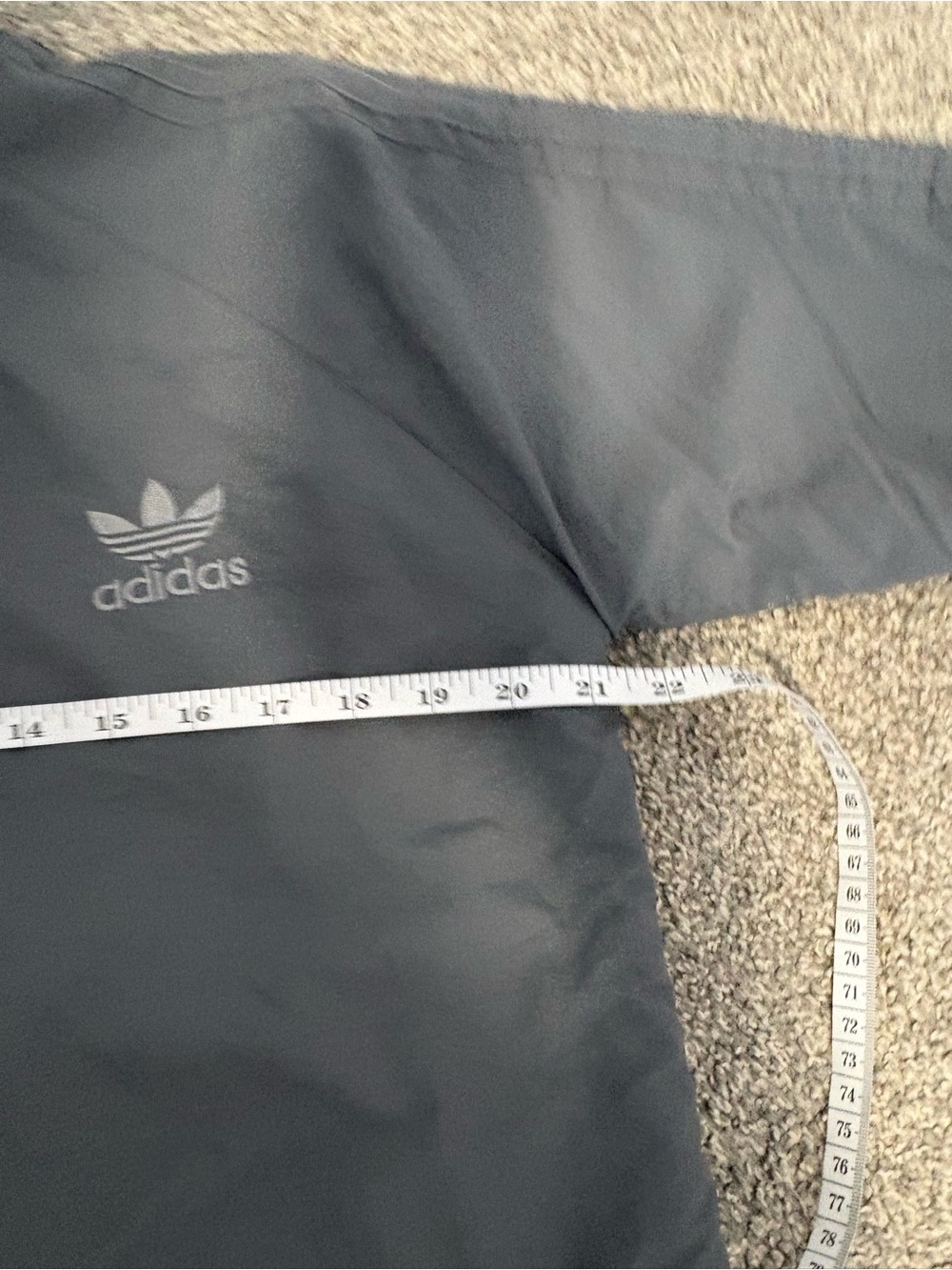 Adidas‎ Gray Lightweight Zip-Front Bomber Jacket Men’s Size Large - Picture 11 of 12